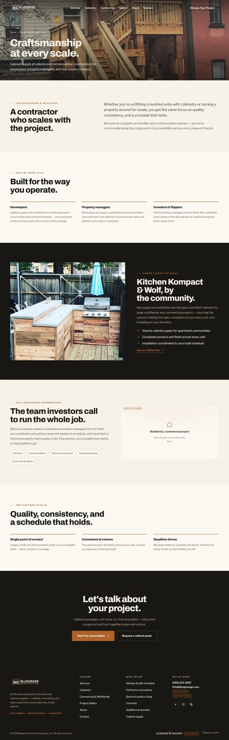 Commercial page